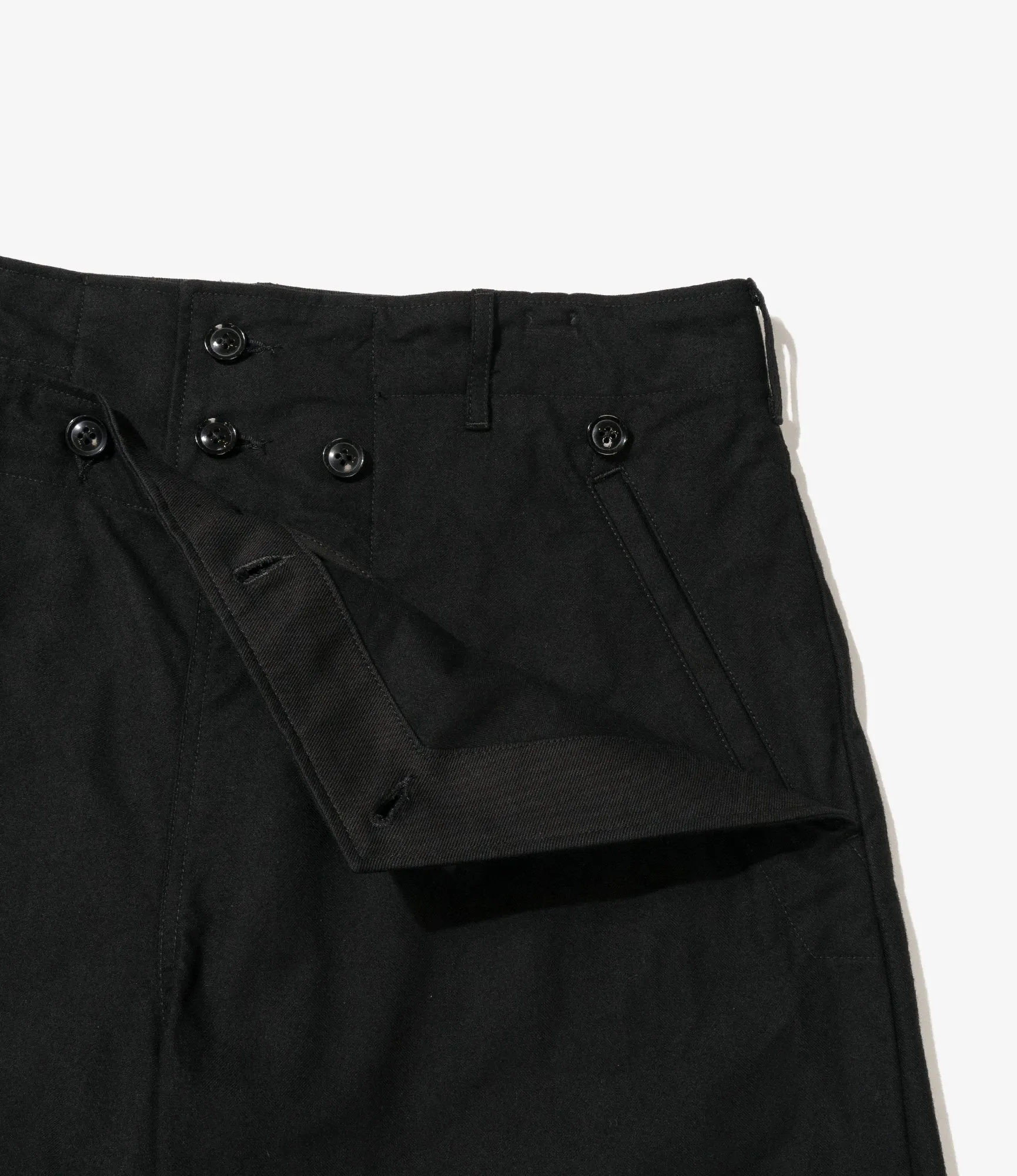 Engineered Garments Sailor Pant - Black Cotton Brushed