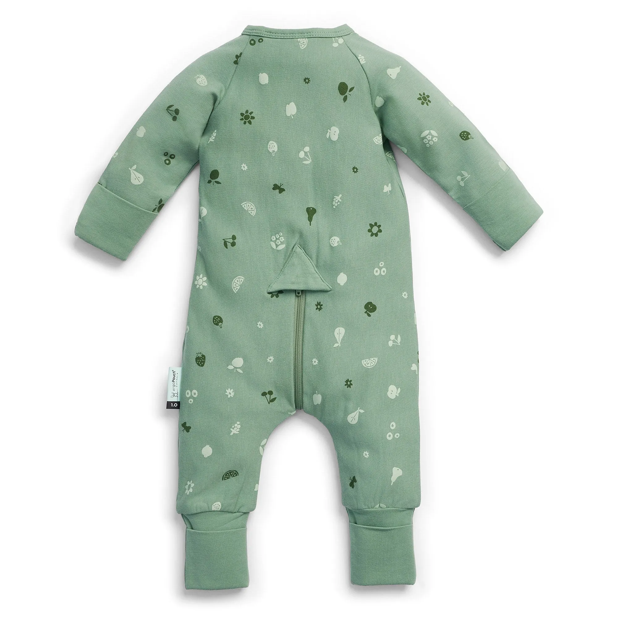 ergoPouch Long Sleeve Sleep Zip Bodysuit 1.0 TOG - Sweet Orchard