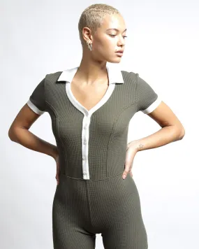 Everest Thermal Buttoned Bodysuit Romper (FINAL SALE)