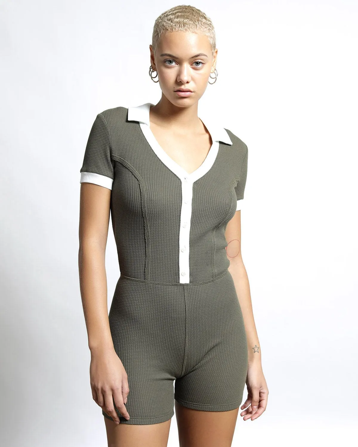 Everest Thermal Buttoned Bodysuit Romper (FINAL SALE)