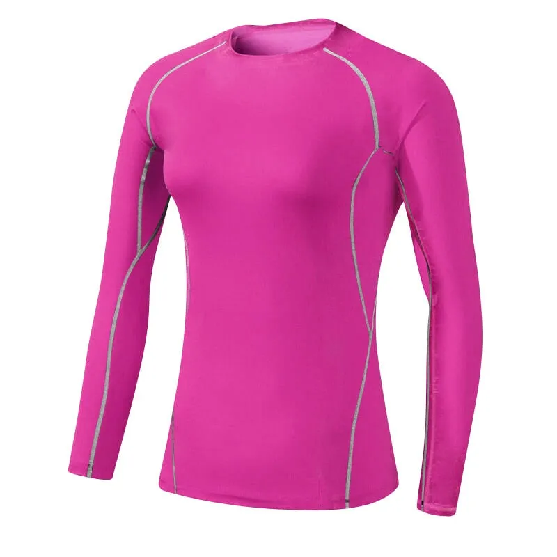 FANCEEY Base Layer Compression Long Sleeve T-Shirt Women's