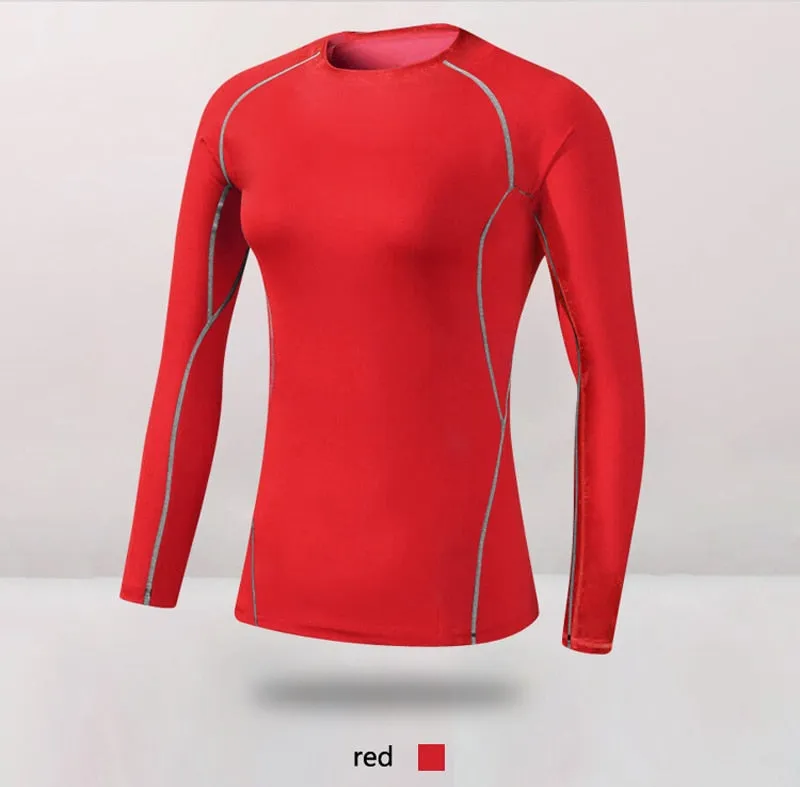 FANCEEY Base Layer Compression Long Sleeve T-Shirt Women's