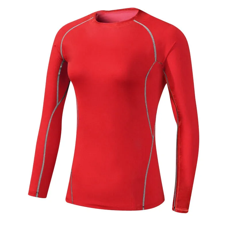 FANCEEY Base Layer Compression Long Sleeve T-Shirt Women's