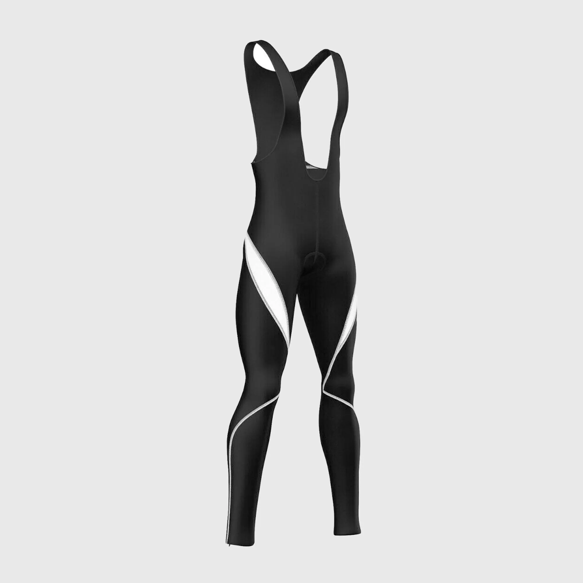 Fdx Viper Men's & Boy's White Thermal Padded Cycling Bib Tights