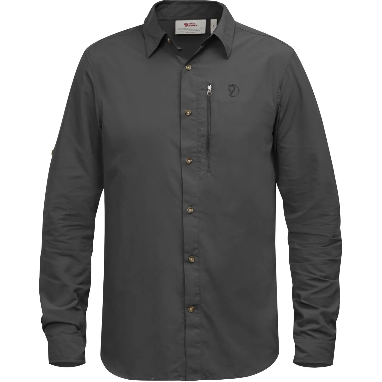 Fjällräven Men&#x27;s Abisko Hike Shirt Long Sleeve Dark Grey | Buy Fjällräven Men&#x27;s Abisko Hike Shirt Long Sleeve Dark Grey here | Outnorth