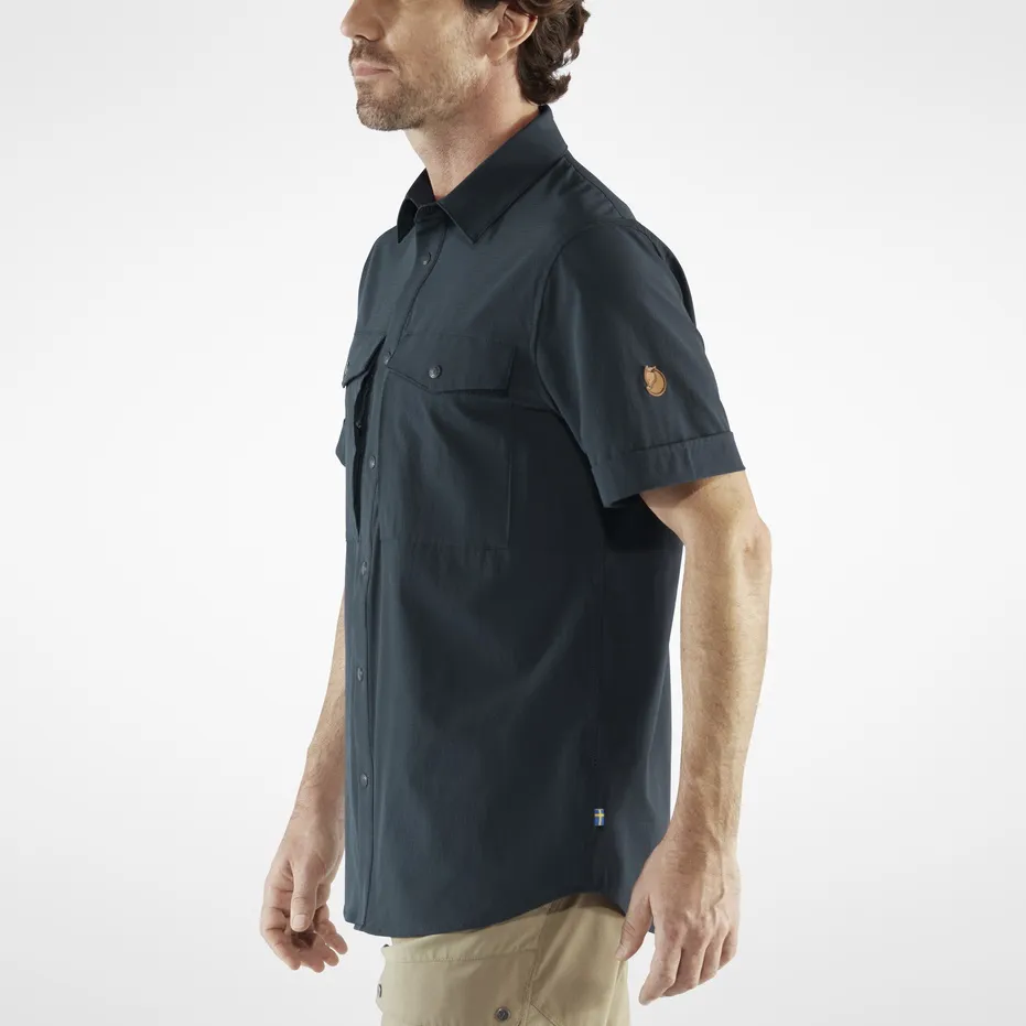 Fjällräven Men&#x27;s Abisko Trekking Shirt SS Dark Navy | Buy Fjällräven Men&#x27;s Abisko Trekking Shirt SS Dark Navy here | Outnorth