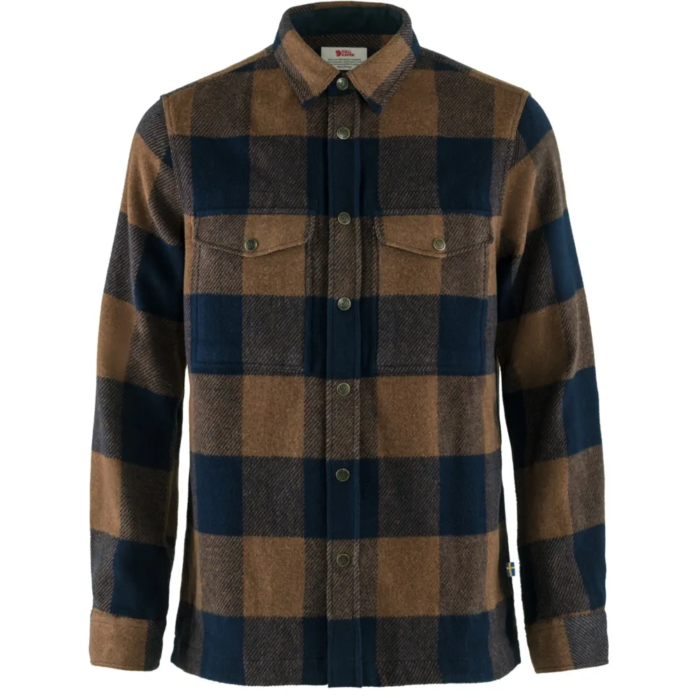 Fjällräven Men&#x27;s Canada Shirt Chestnut/Dark Navy | Buy Fjällräven Men&#x27;s Canada Shirt Chestnut/Dark Navy here | Outnorth