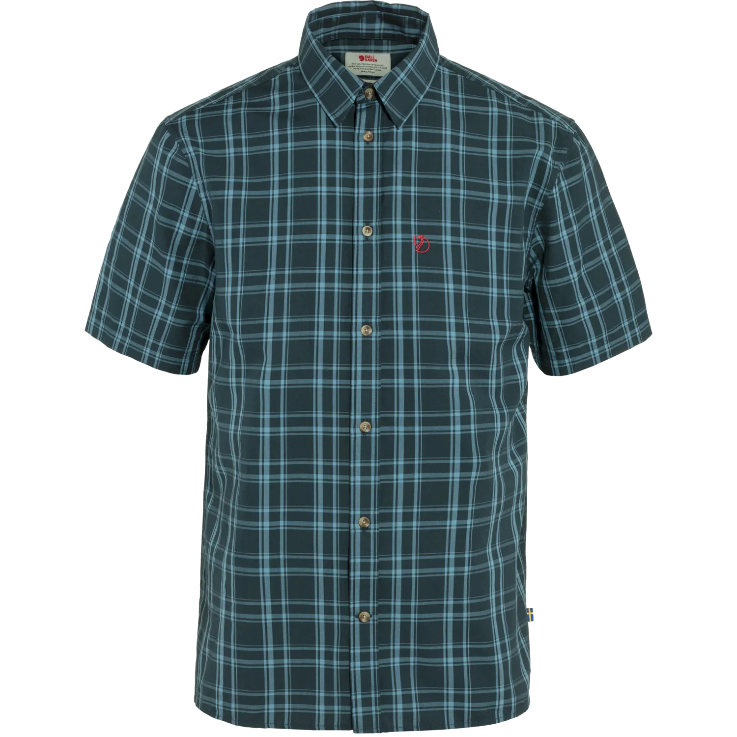 Fjällräven Men&#x27;s Övik Lite Shirt Short Sleeve Dark Navy-Dawn Blue | Buy Fjällräven Men&#x27;s Övik Lite Shirt Short Sleeve Dark Navy-Dawn Blue here | Outnorth