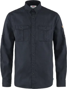 Fjällräven Men&#x27;s Övik Travel Long Sleeved Shirt Dark Navy | Buy Fjällräven Men&#x27;s Övik Travel Long Sleeved Shirt Dark Navy here | Outnorth