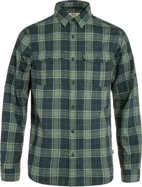 Fjällräven Men&#x27;s Övik Travel Long Sleeved Shirt Dark Navy/Patina Green | Buy Fjällräven Men&#x27;s Övik Travel Long Sleeved Shirt Dark Navy/Patina Green here | Outnorth