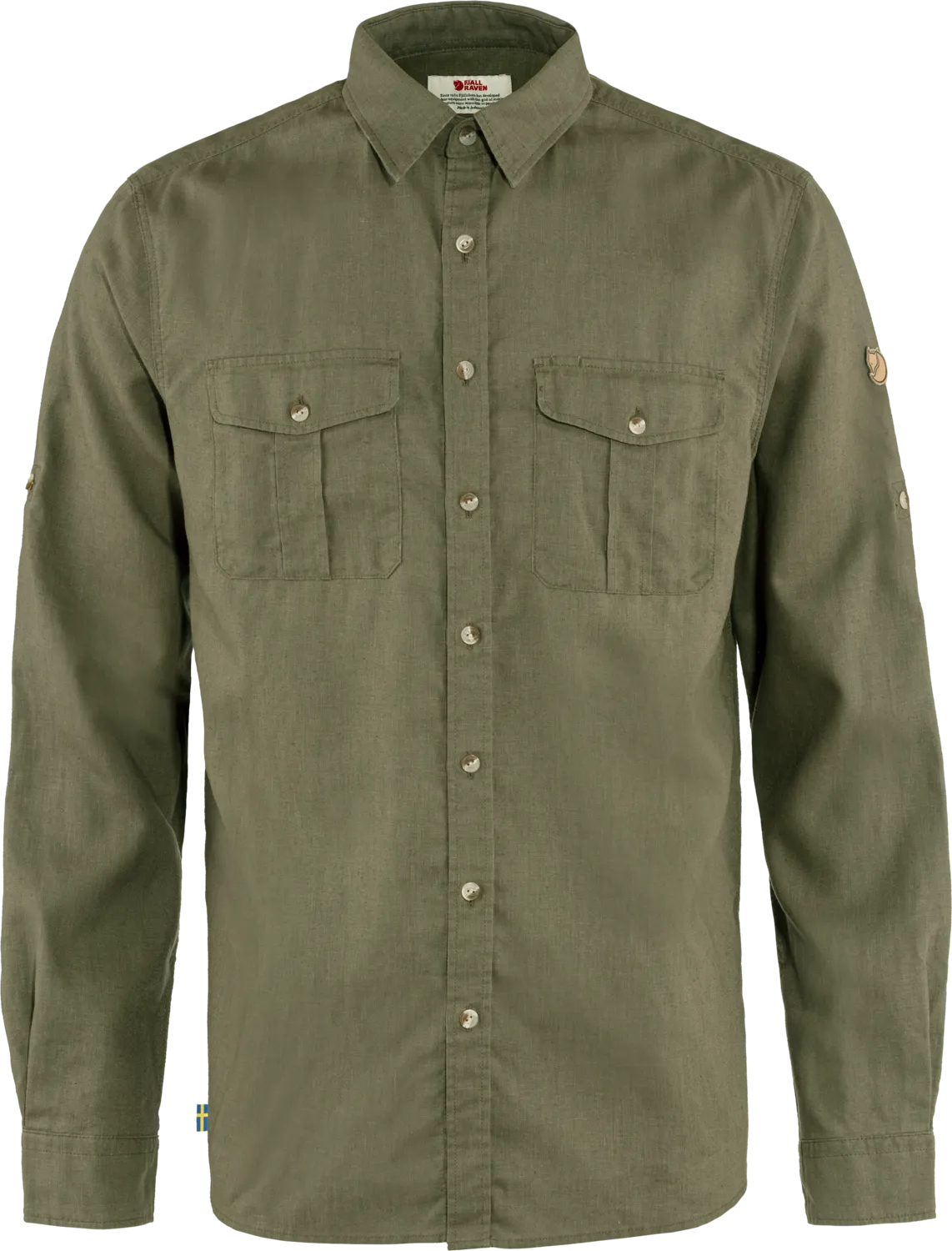 Fjällräven Men&#x27;s Övik Travel Long Sleeved Shirt Green | Buy Fjällräven Men&#x27;s Övik Travel Long Sleeved Shirt Green here | Outnorth