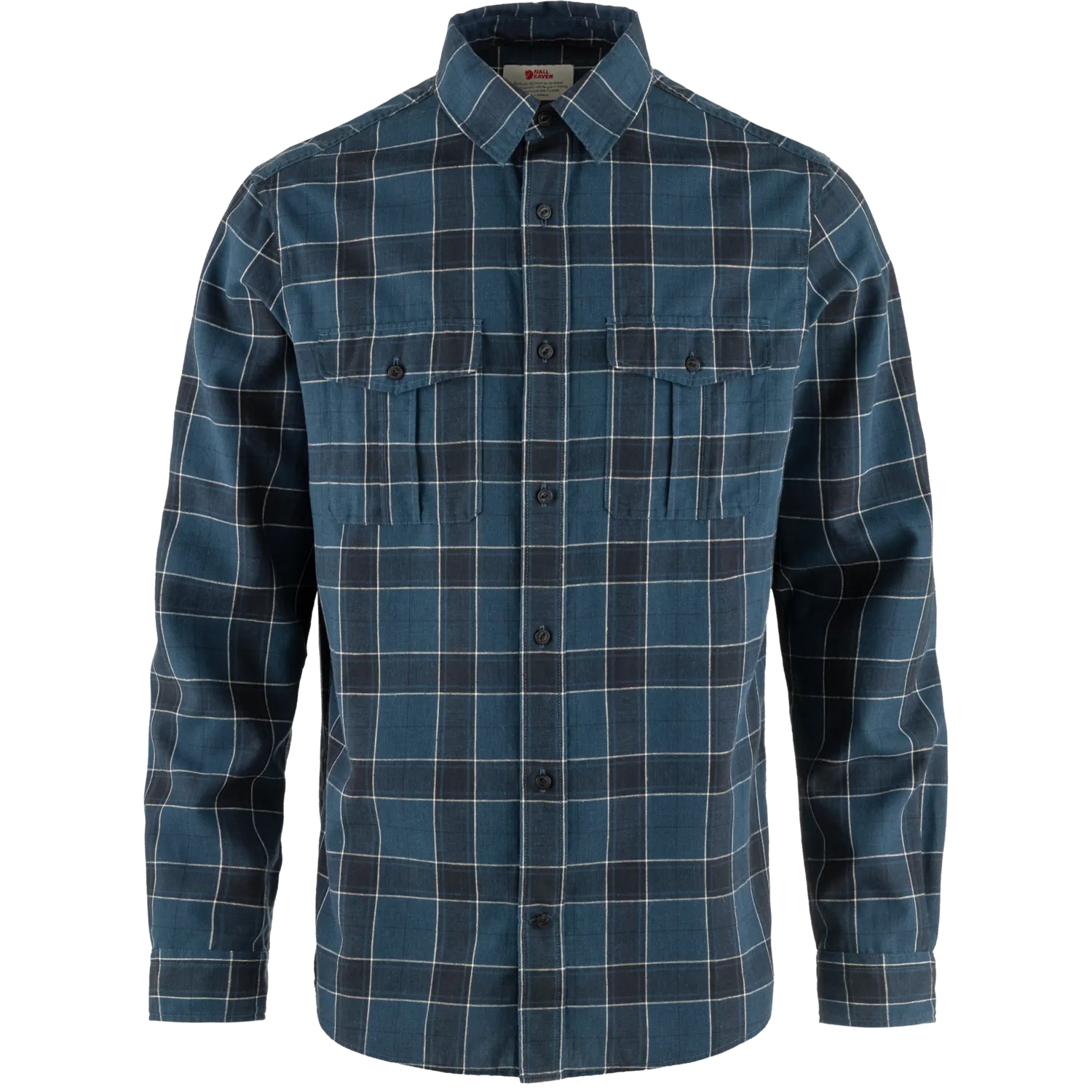Fjällräven Men&#x27;s Övik Travel Long Sleeved Shirt Indigo Blue-Dark Navy | Buy Fjällräven Men&#x27;s Övik Travel Long Sleeved Shirt Indigo Blue-Dark Navy here | Outnorth