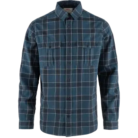 Fjällräven Men&#x27;s Övik Travel Long Sleeved Shirt Indigo Blue-Dark Navy | Buy Fjällräven Men&#x27;s Övik Travel Long Sleeved Shirt Indigo Blue-Dark Navy here | Outnorth