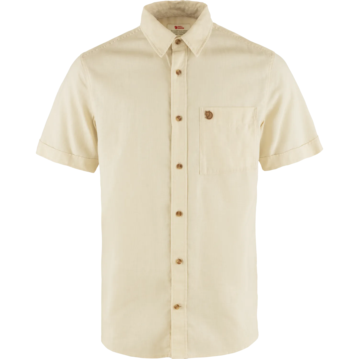 Fjällräven Men&#x27;s Övik Travel Shirt Short Sleeve Chalk White | Buy Fjällräven Men&#x27;s Övik Travel Shirt Short Sleeve Chalk White here | Outnorth