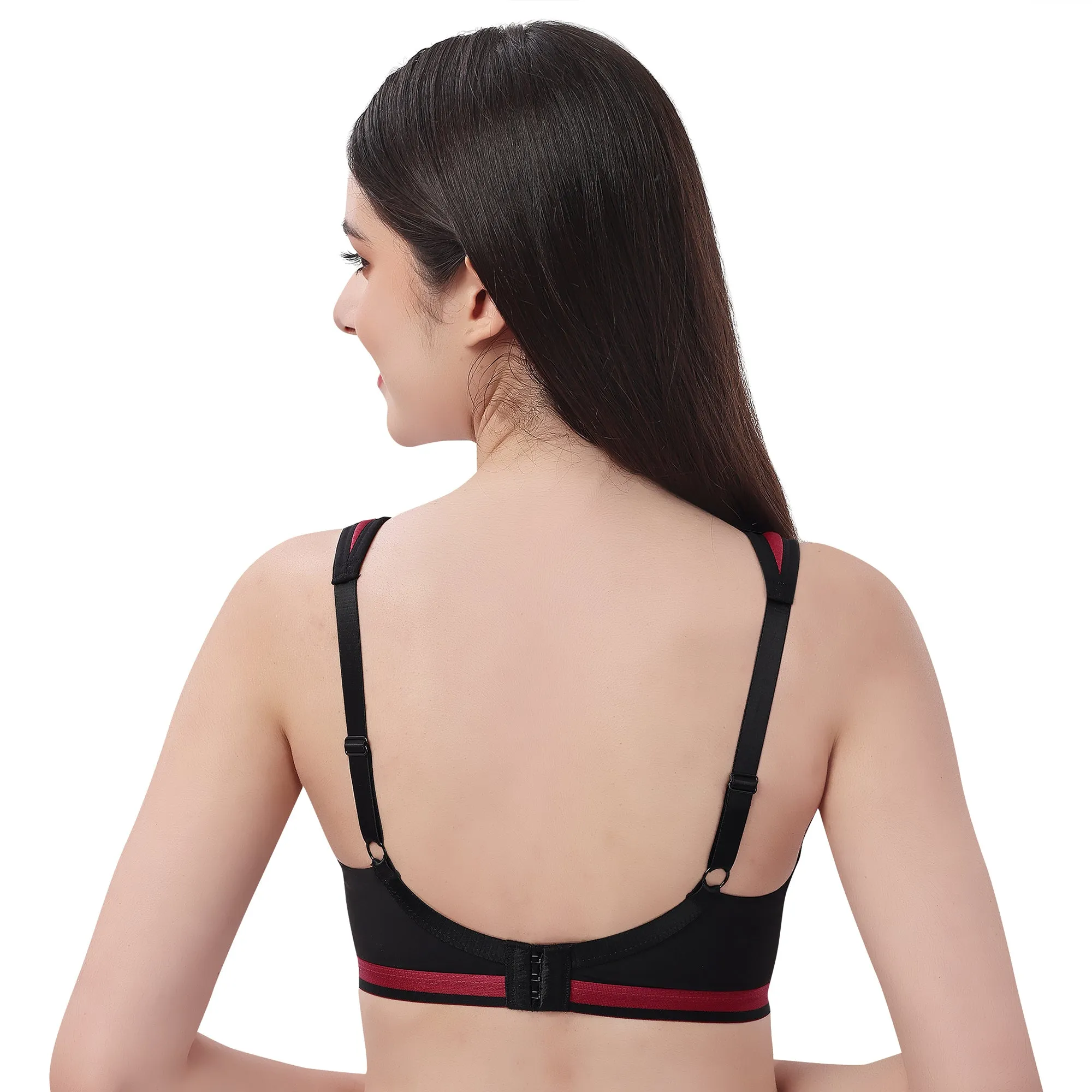 Full Coverage High Impact Padded Non Wired Sports Bra-CB-906