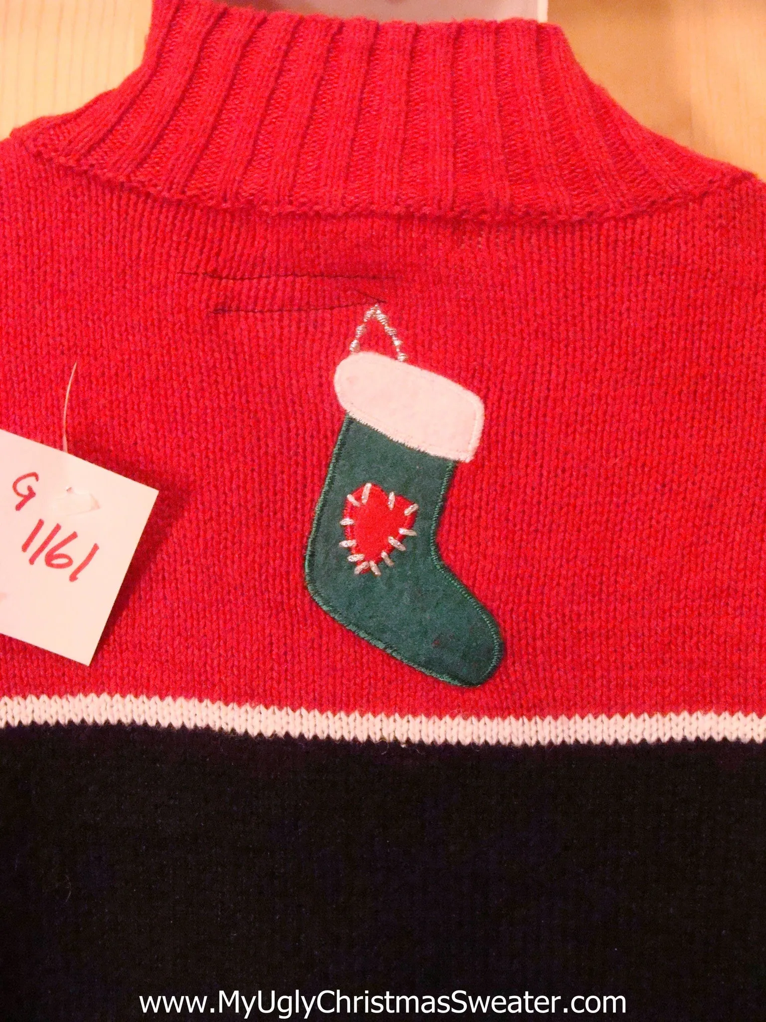 Funny Christmas Sweater Pullover PEACE with Lights