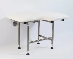 GBC 501Leg -  Left Hand Padded Folding Shower Seat w/ Leg