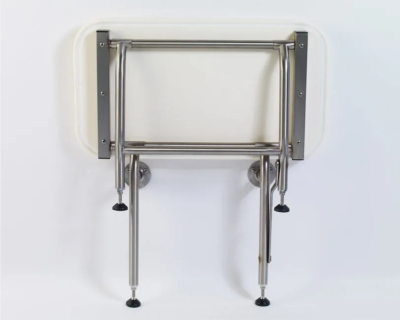 GBC 502Leg - Rectangle Padded Folding Shower Seat w/ Leg