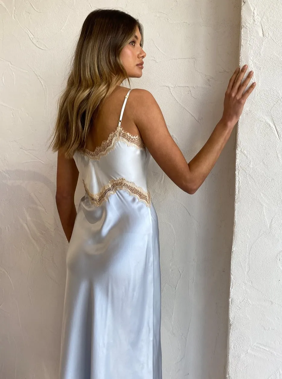 Ginia Hope Dress in Illusion Blue