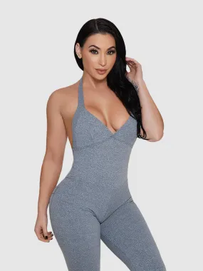 Grey Bum Bum Pocket Bodysuit (Light Supplex)