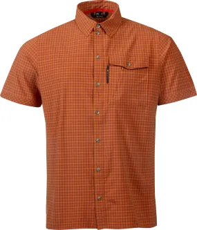 Halti Men&#x27;s Leiri Check Shirt Rust Orange Print | Buy Halti Men&#x27;s Leiri Check Shirt Rust Orange Print here | Outnorth