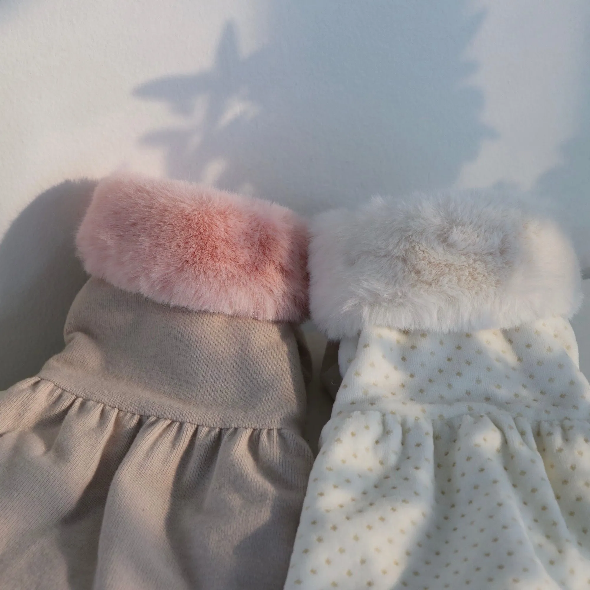 ※予約販売【Hi Yeboo】Eco Fur Padded Overcoat（アイボリー）