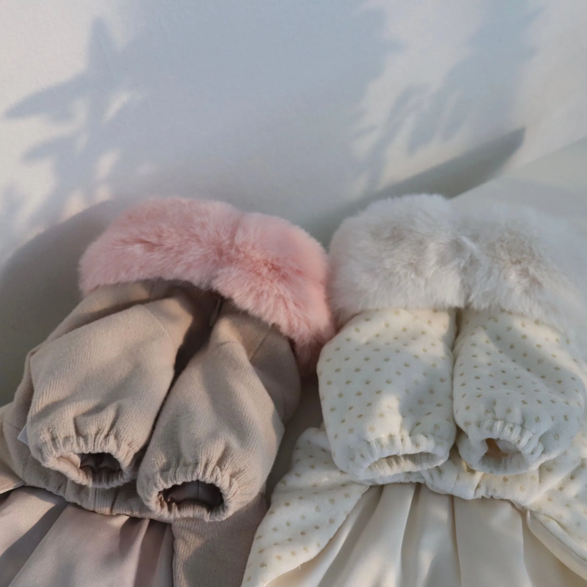 ※予約販売【Hi Yeboo】Eco Fur Padded Overcoat（アイボリー）