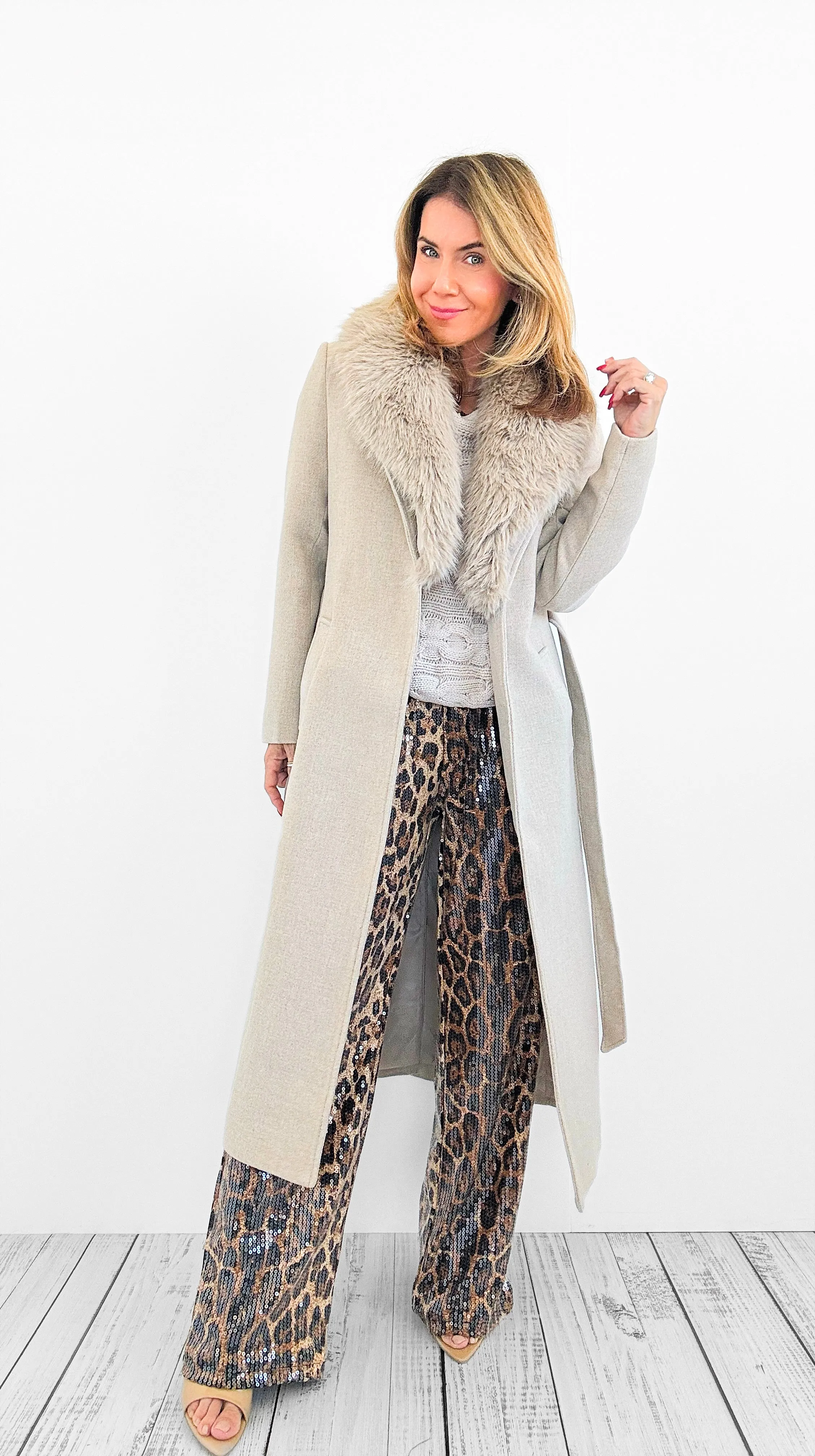 High Society Luxe Trench Coat
