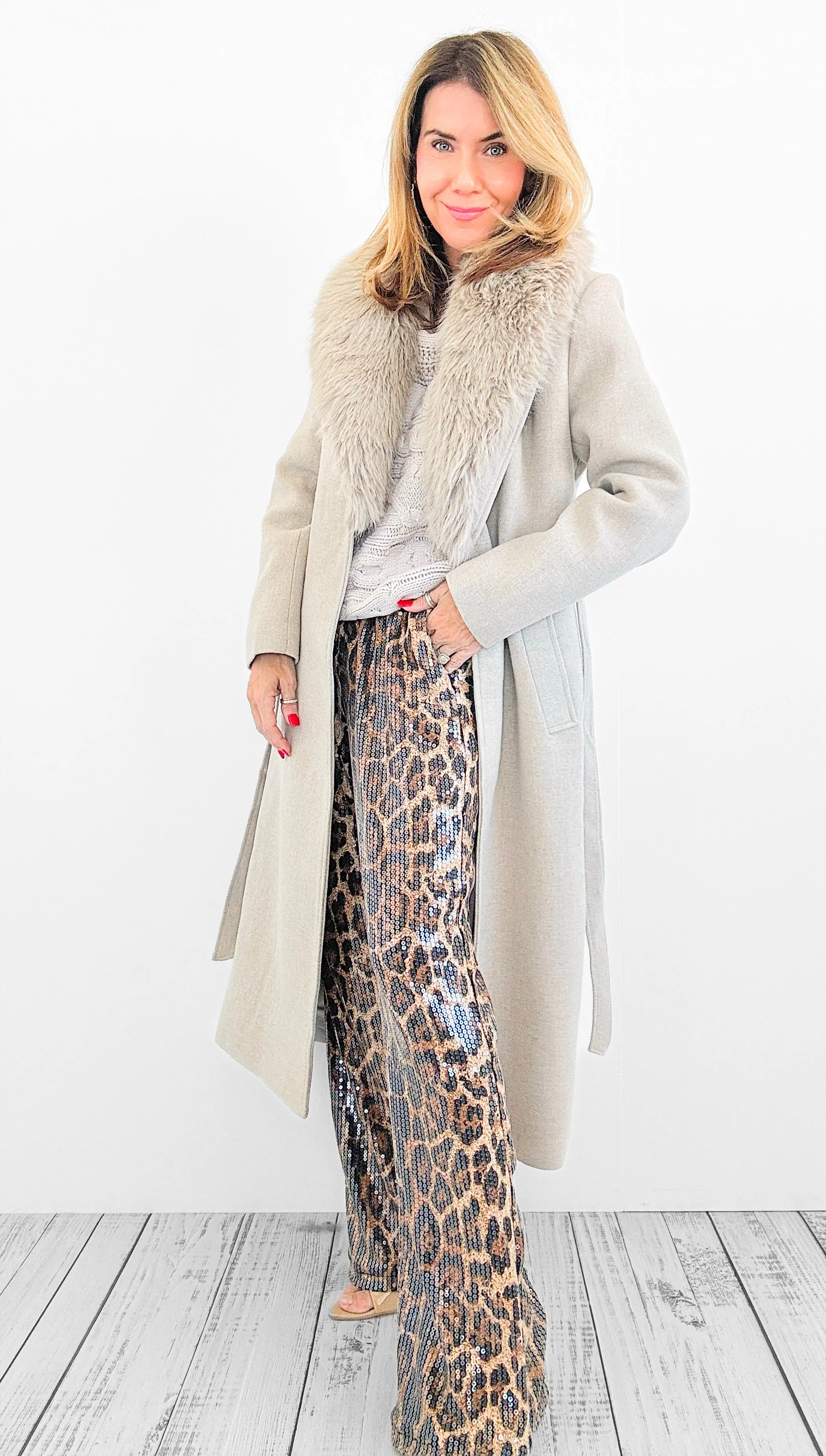 High Society Luxe Trench Coat