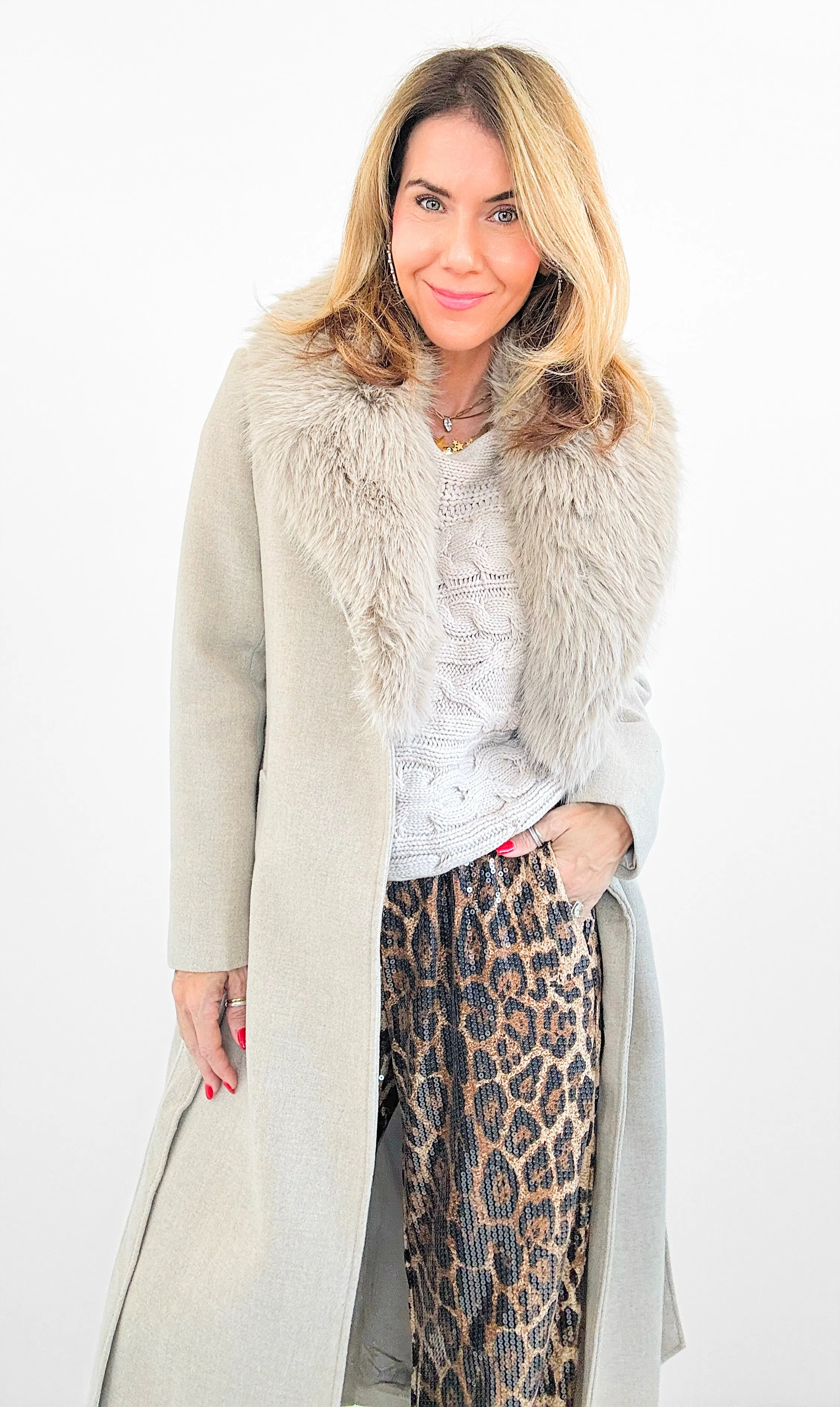 High Society Luxe Trench Coat