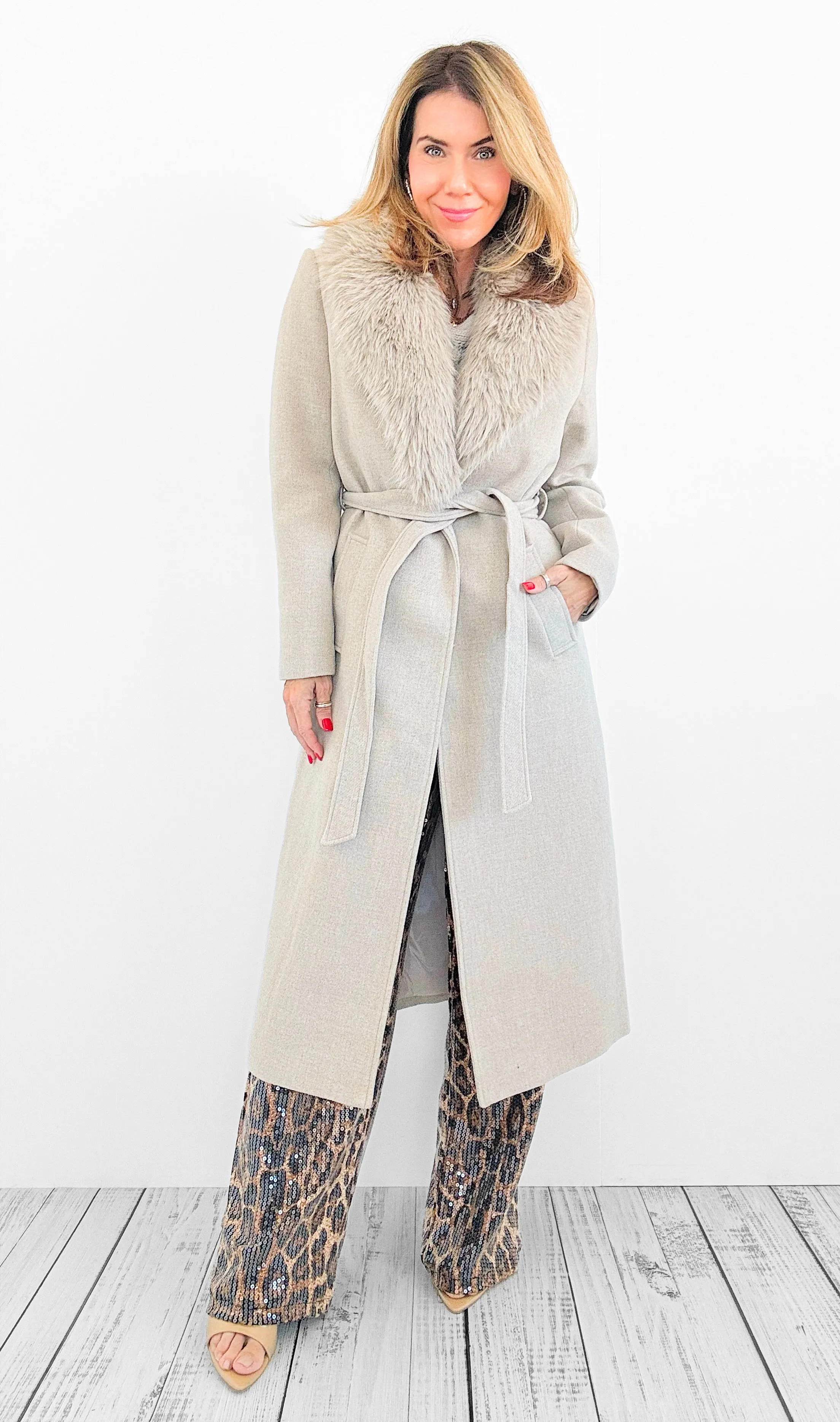 High Society Luxe Trench Coat