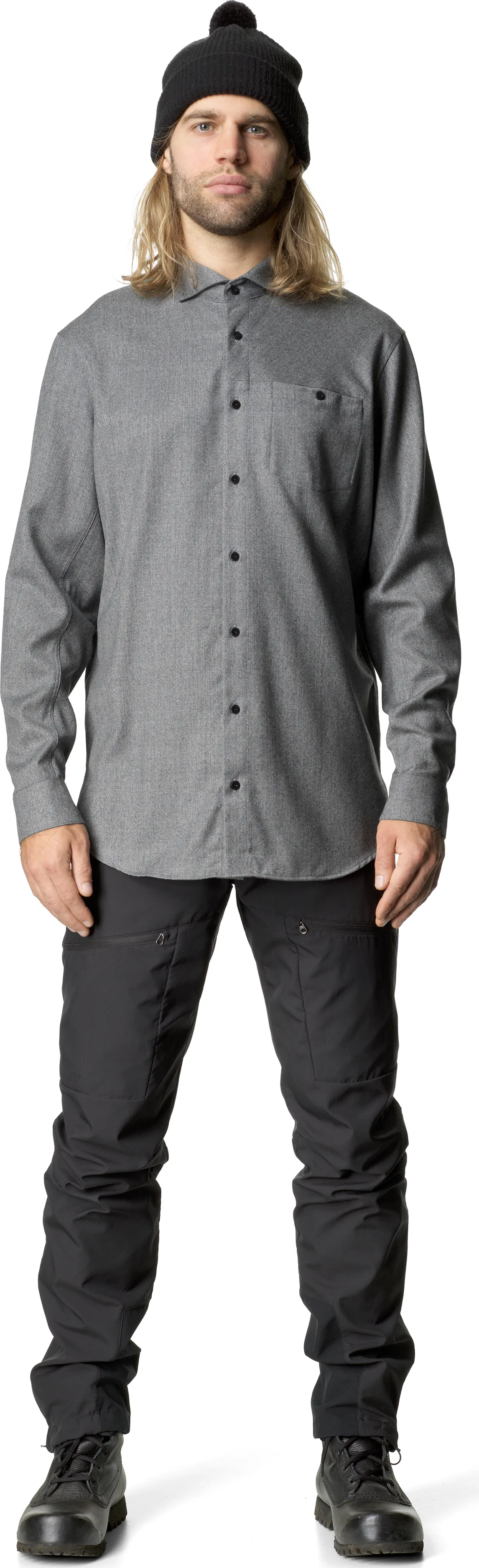 Houdini Men&#x27;s Desoli Shirt Dawn Gray | Buy Houdini Men&#x27;s Desoli Shirt Dawn Gray here | Outnorth