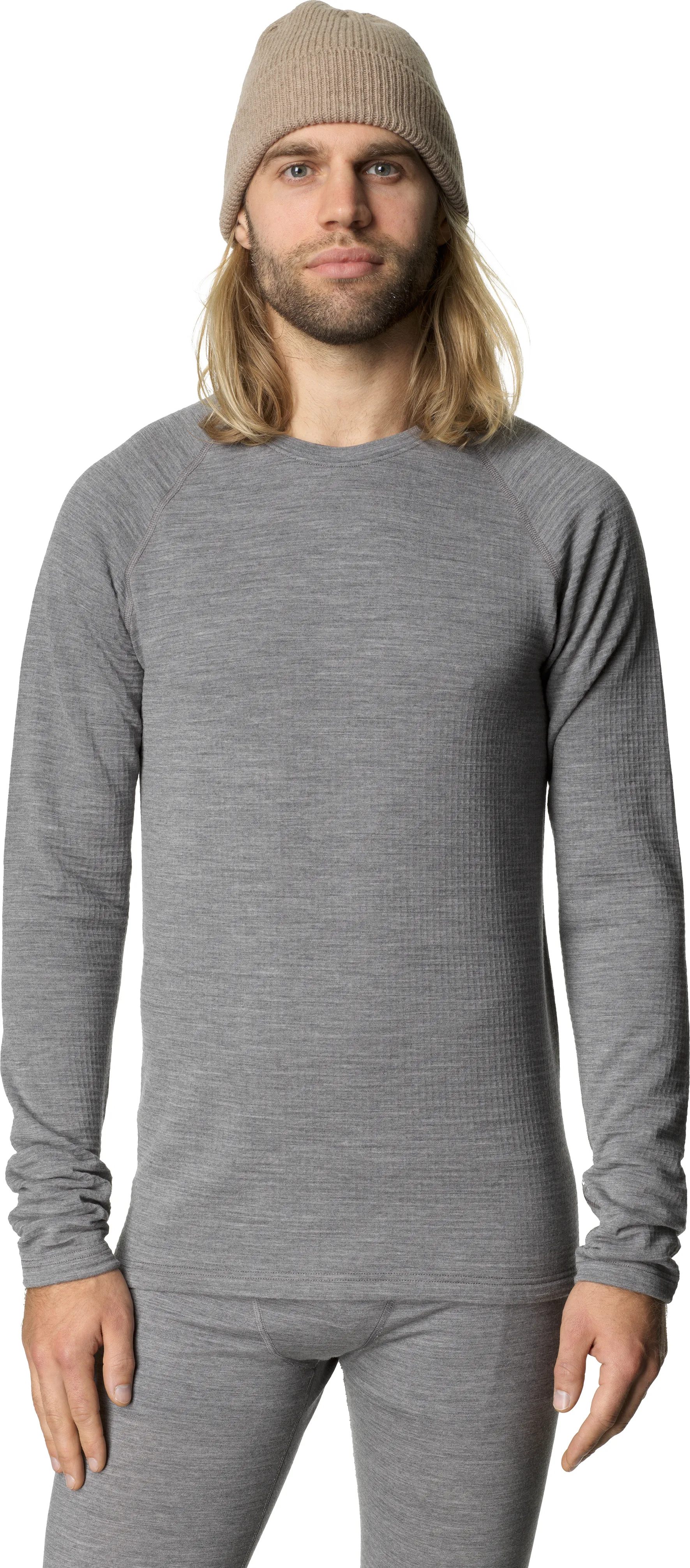 Houdini Men&#x27;s Desoli Thermal Crew College Grey | Buy Houdini Men&#x27;s Desoli Thermal Crew College Grey here | Outnorth