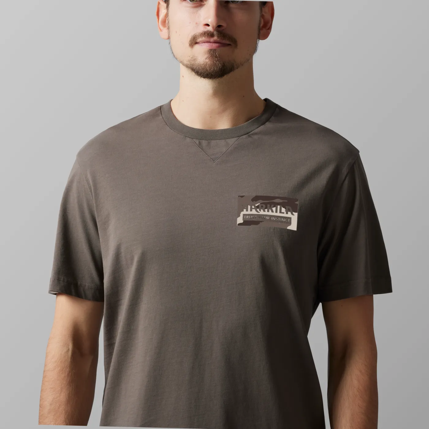 Härkila Men&#x27;s Core T-Shirt Brown Granite | Buy Härkila Men&#x27;s Core T-Shirt Brown Granite here | Outnorth