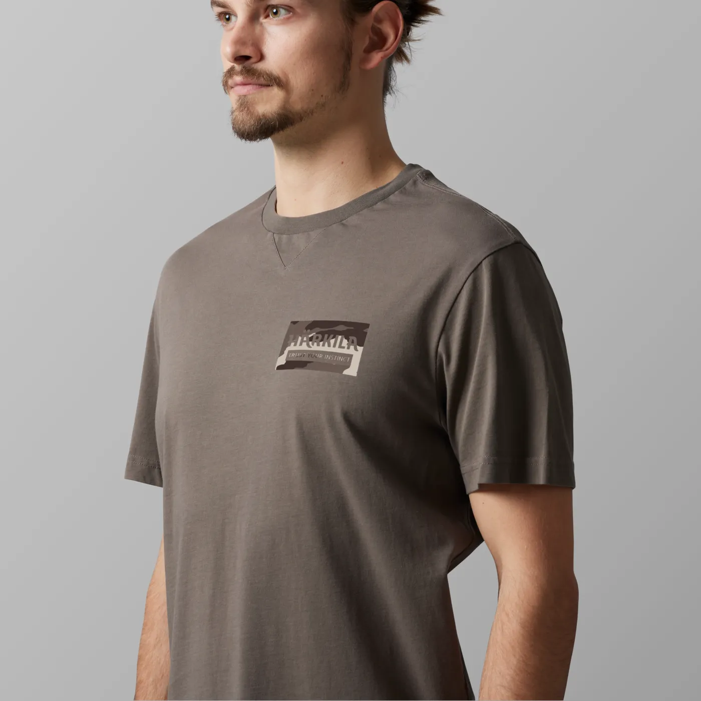 Härkila Men&#x27;s Core T-Shirt Brown Granite | Buy Härkila Men&#x27;s Core T-Shirt Brown Granite here | Outnorth