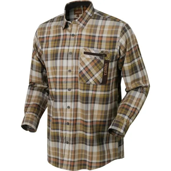 Härkila Men&#x27;s Newton Longsleeve Shirt Tapenade Check | Buy Härkila Men&#x27;s Newton Longsleeve Shirt Tapenade Check here | Outnorth