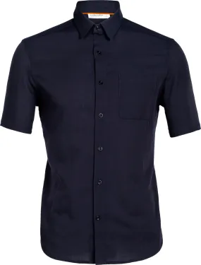 Icebreaker Men&#x27;s Steveston Short Sleeve Shirt Midnight Navy | Buy Icebreaker Men&#x27;s Steveston Short Sleeve Shirt Midnight Navy here | Outnorth