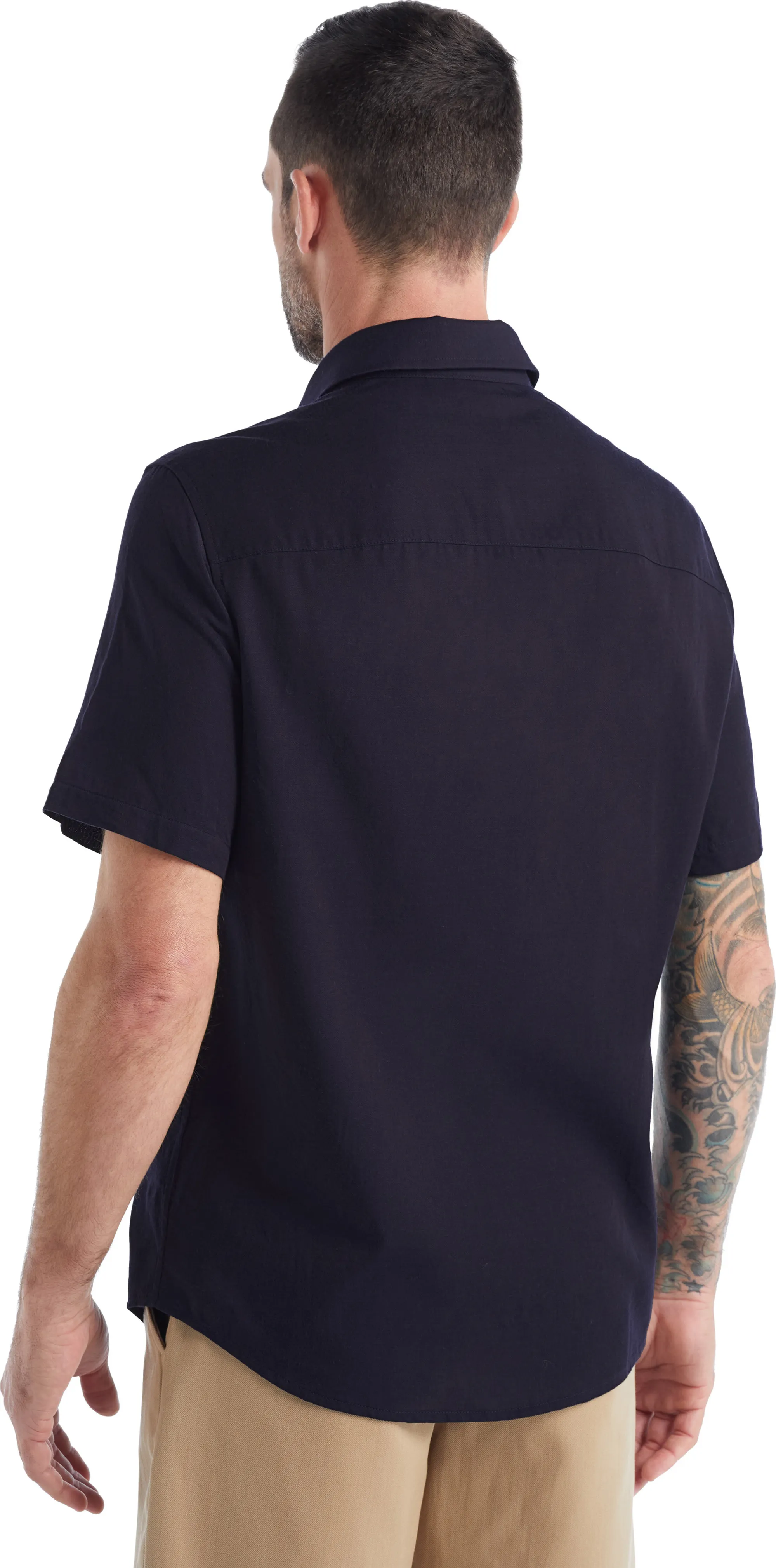 Icebreaker Men&#x27;s Steveston Short Sleeve Shirt Midnight Navy | Buy Icebreaker Men&#x27;s Steveston Short Sleeve Shirt Midnight Navy here | Outnorth
