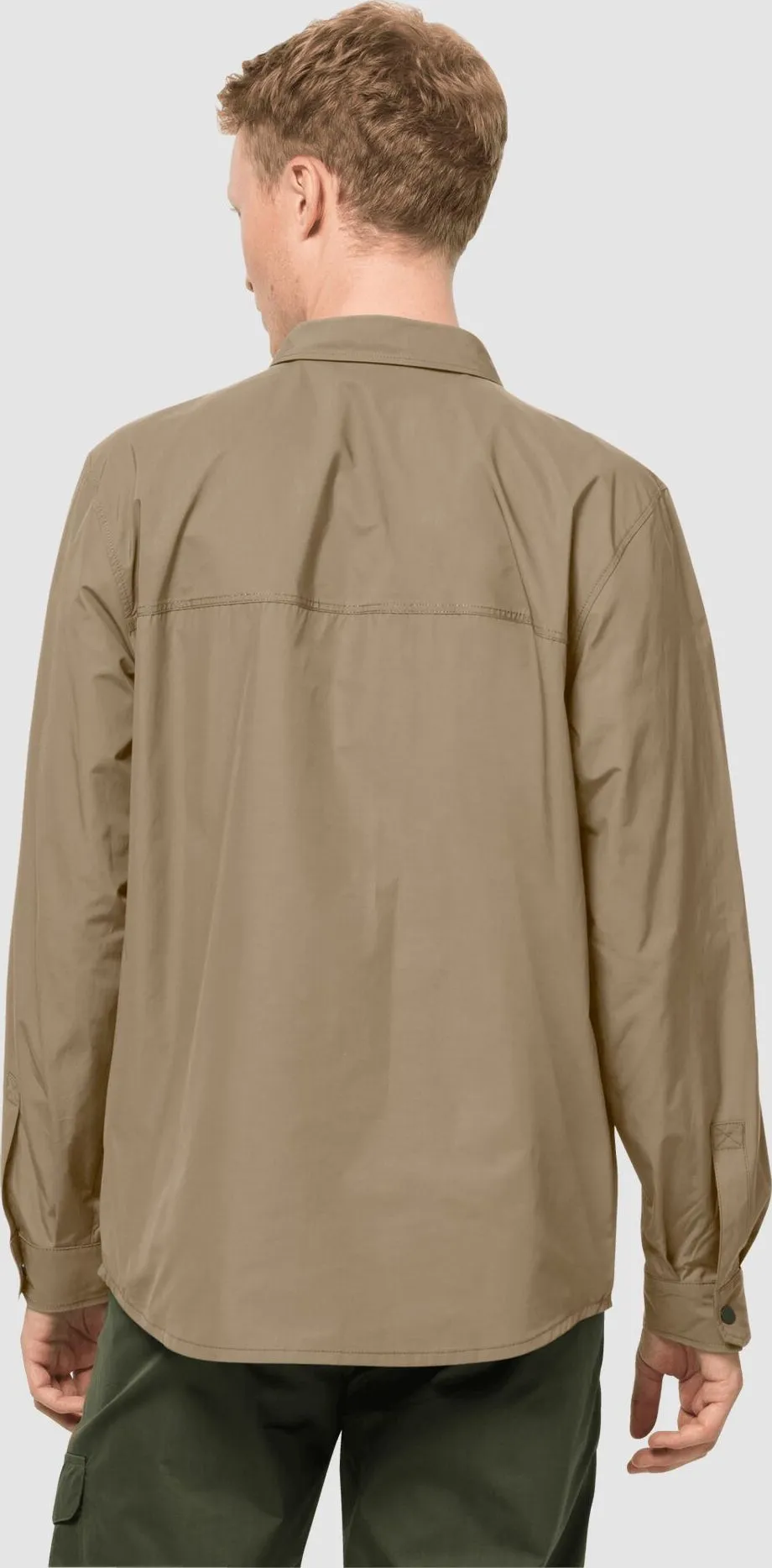 Jack Wolfskin Men&#x27;s Lakeside Roll-Up Shirt Sand Dune | Buy Jack Wolfskin Men&#x27;s Lakeside Roll-Up Shirt Sand Dune here | Outnorth