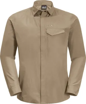 Jack Wolfskin Men&#x27;s Lakeside Roll-Up Shirt Sand Dune | Buy Jack Wolfskin Men&#x27;s Lakeside Roll-Up Shirt Sand Dune here | Outnorth