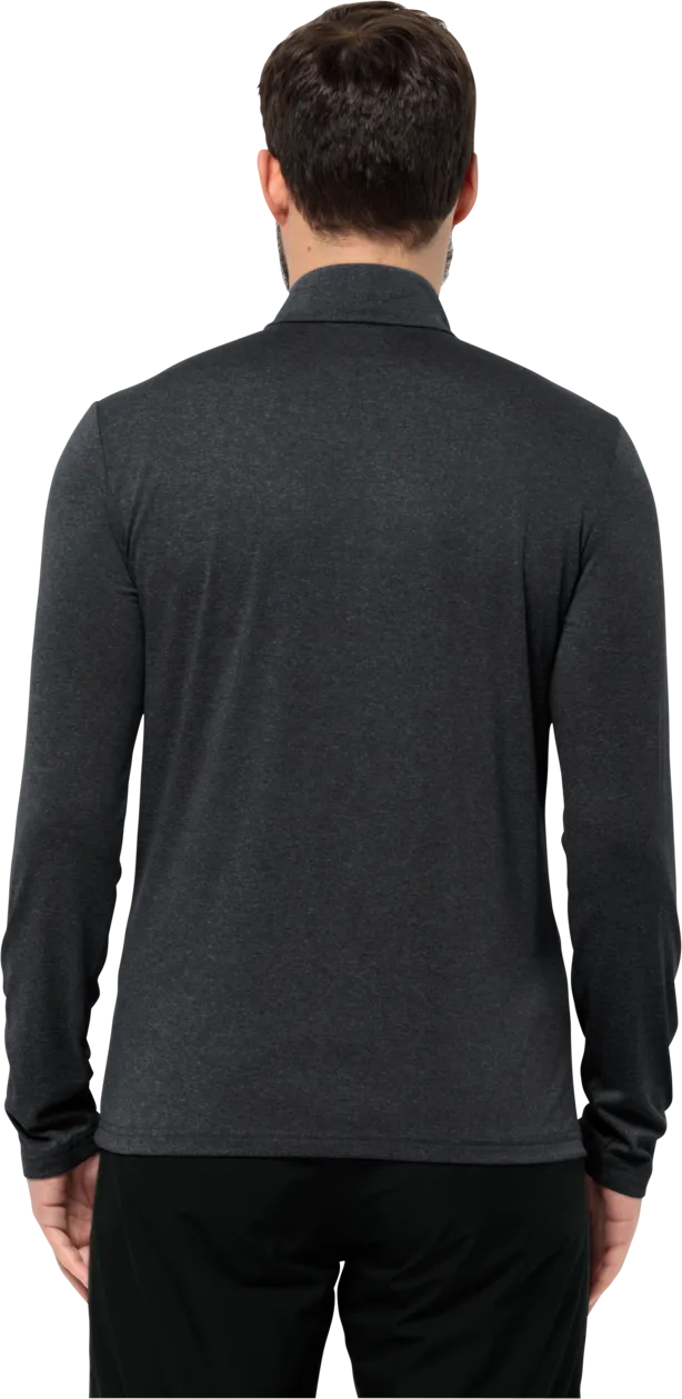 Jack Wolfskin Men&#x27;s Sky Thermal Half Zip Black | Buy Jack Wolfskin Men&#x27;s Sky Thermal Half Zip Black here | Outnorth