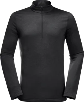 Jack Wolfskin Men&#x27;s Sky Thermal Half Zip Black | Buy Jack Wolfskin Men&#x27;s Sky Thermal Half Zip Black here | Outnorth