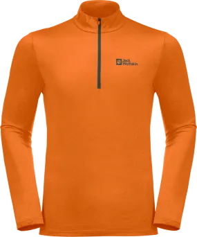 Jack Wolfskin Men&#x27;s Sky Thermal Half Zip Blood Orange | Buy Jack Wolfskin Men&#x27;s Sky Thermal Half Zip Blood Orange here | Outnorth