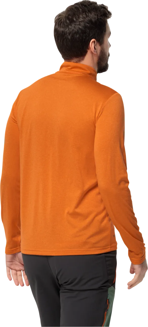 Jack Wolfskin Men&#x27;s Sky Thermal Half Zip Blood Orange | Buy Jack Wolfskin Men&#x27;s Sky Thermal Half Zip Blood Orange here | Outnorth