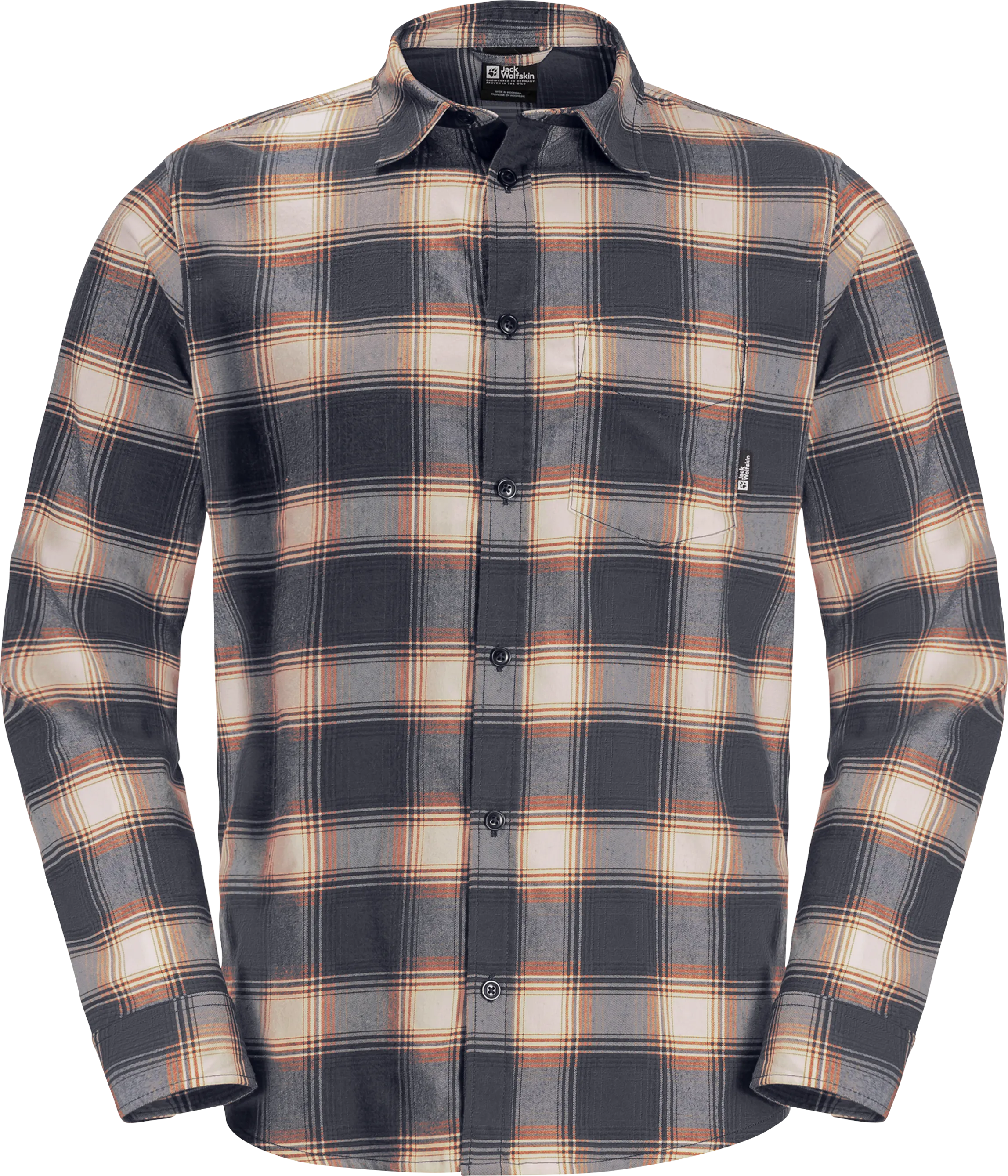 Jack Wolfskin Men&#x27;s Wanderweg Shirt Dark Navy | Buy Jack Wolfskin Men&#x27;s Wanderweg Shirt Dark Navy here | Outnorth