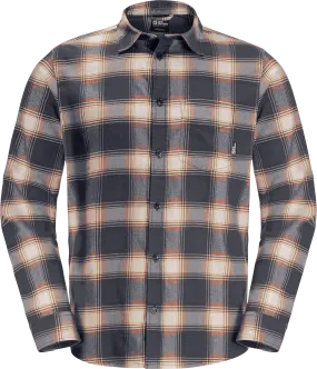 Jack Wolfskin Men&#x27;s Wanderweg Shirt Dark Navy | Buy Jack Wolfskin Men&#x27;s Wanderweg Shirt Dark Navy here | Outnorth