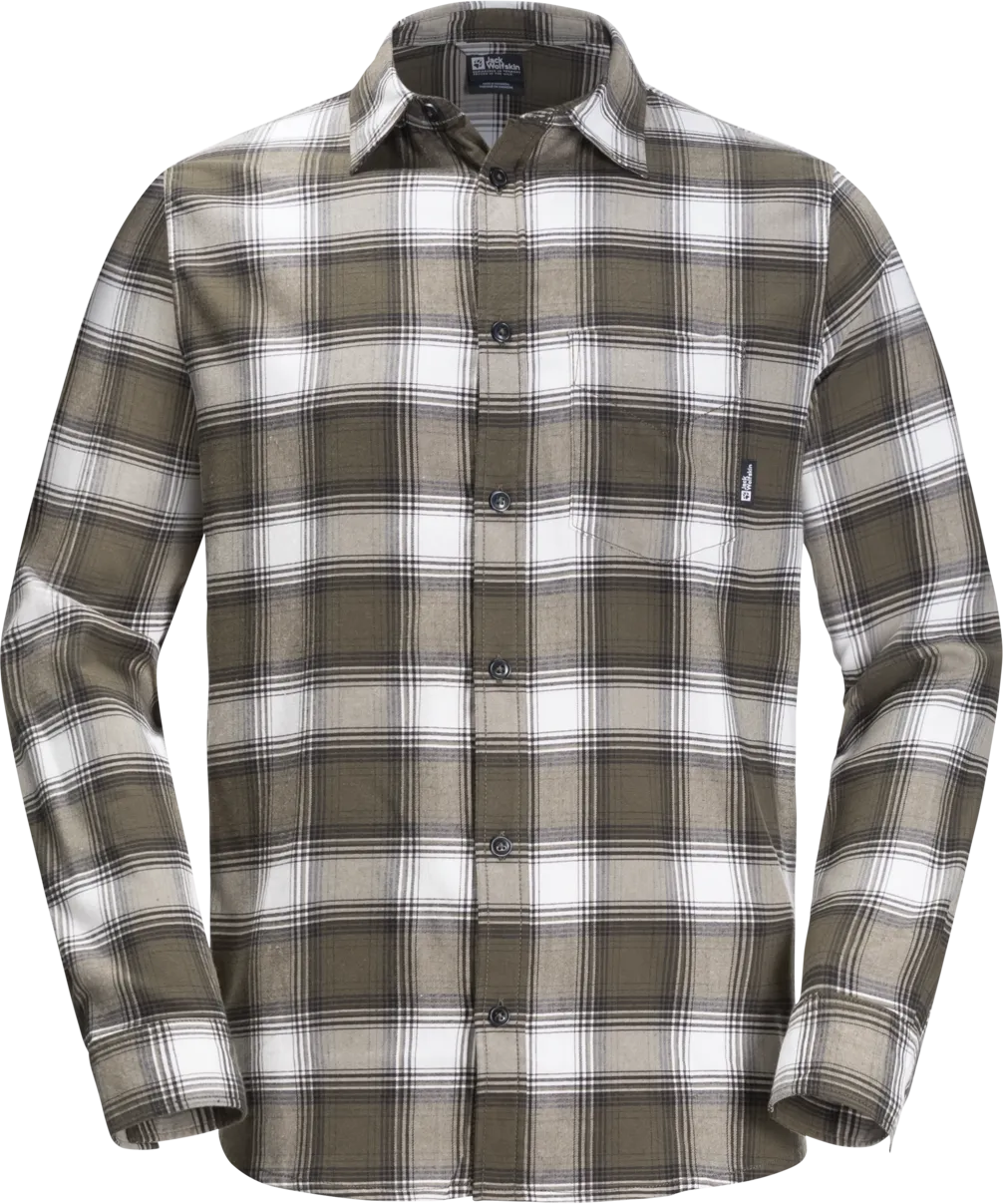 Jack Wolfskin Men&#x27;s Wanderweg Shirt Island Moss 41 | Buy Jack Wolfskin Men&#x27;s Wanderweg Shirt Island Moss 41 here | Outnorth