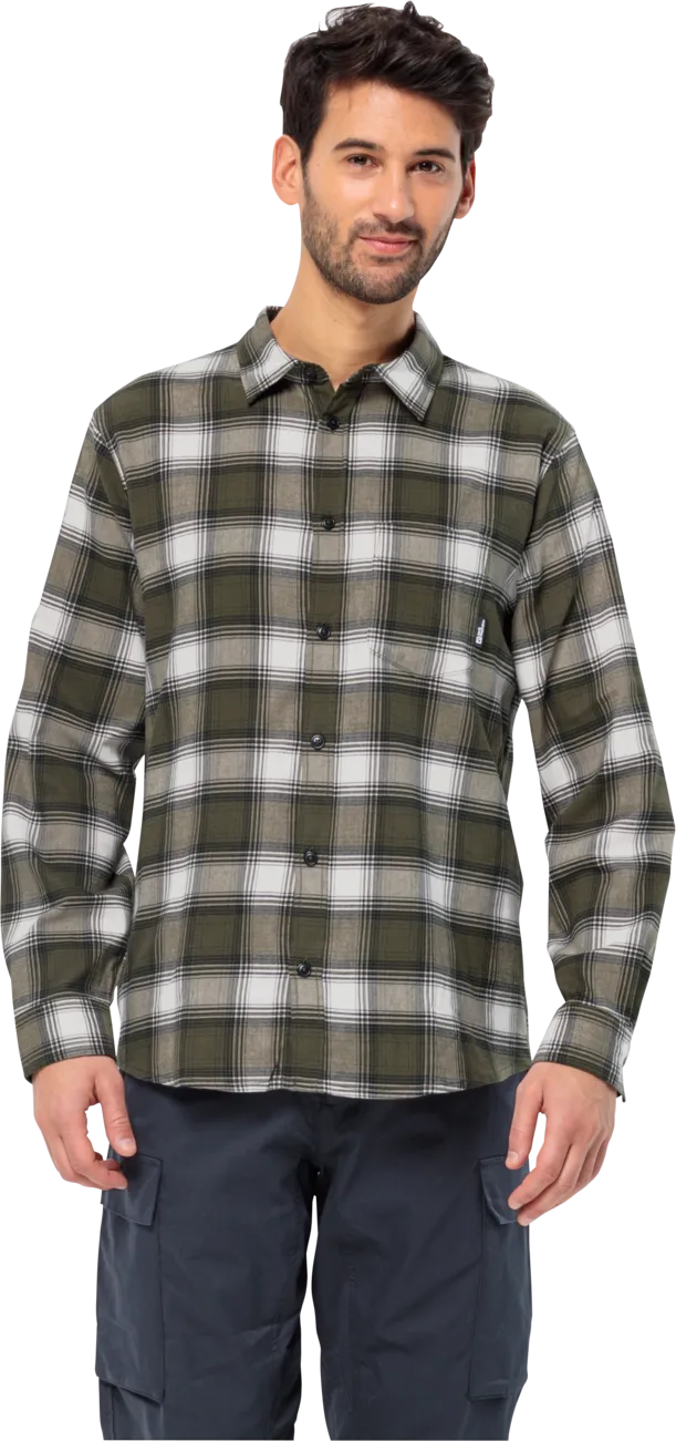 Jack Wolfskin Men&#x27;s Wanderweg Shirt Island Moss 41 | Buy Jack Wolfskin Men&#x27;s Wanderweg Shirt Island Moss 41 here | Outnorth
