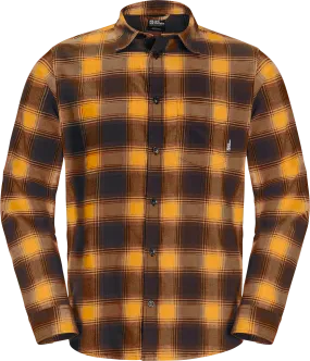 Jack Wolfskin Men&#x27;s Wanderweg Shirt Mustard | Buy Jack Wolfskin Men&#x27;s Wanderweg Shirt Mustard here | Outnorth