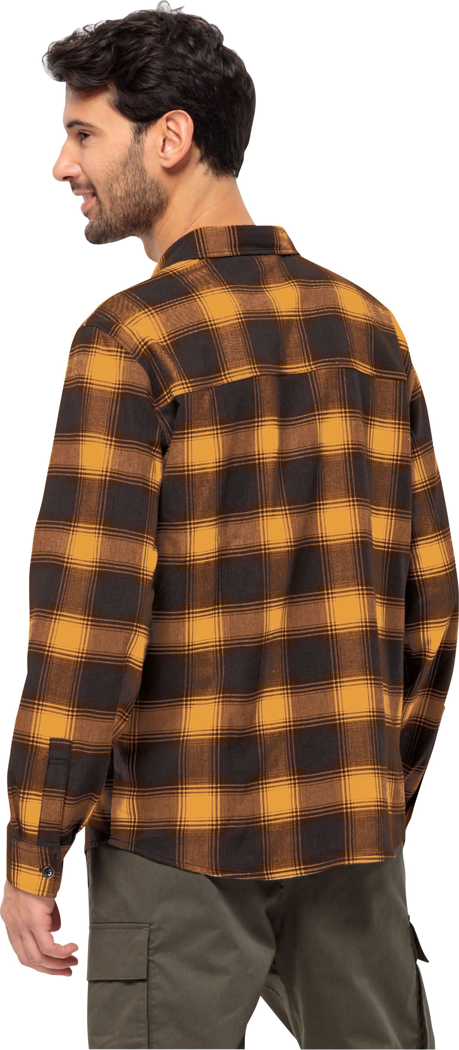 Jack Wolfskin Men&#x27;s Wanderweg Shirt Mustard | Buy Jack Wolfskin Men&#x27;s Wanderweg Shirt Mustard here | Outnorth